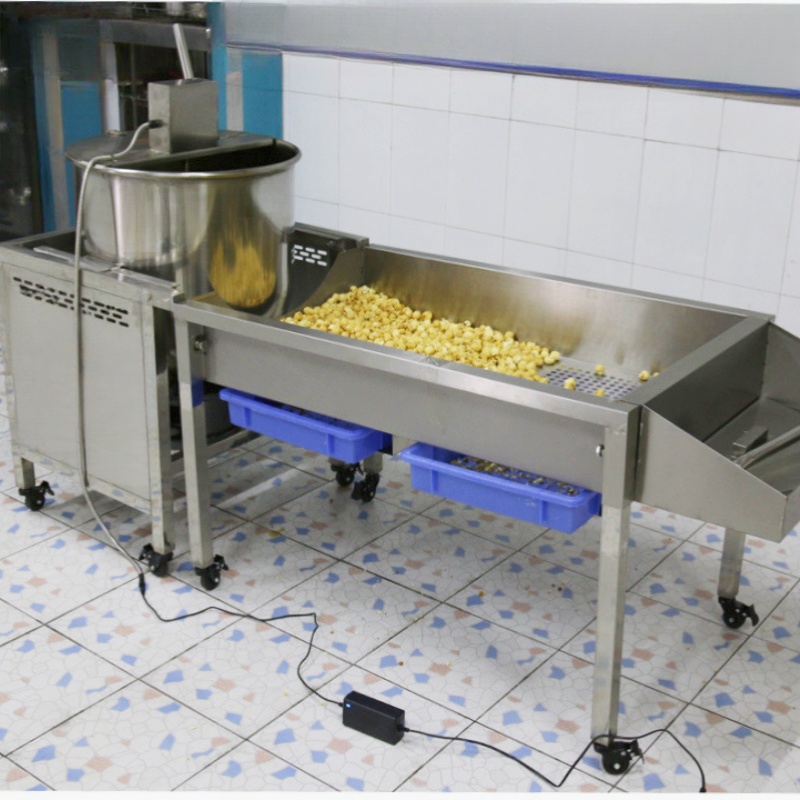 Commercial Popcorn Machine - Gas-Powered Vertical Popcorn Machine,Fully Automatic Cart