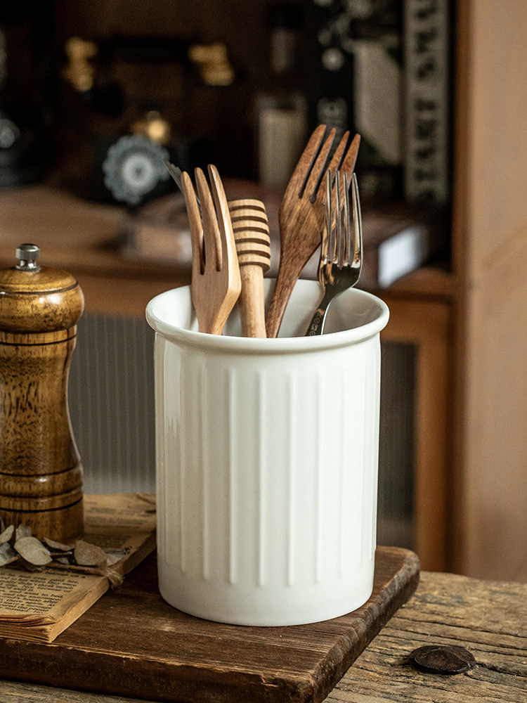 Minimalist Embossed White Cera - Commercial Kitchen Knife Holder 评论和价格