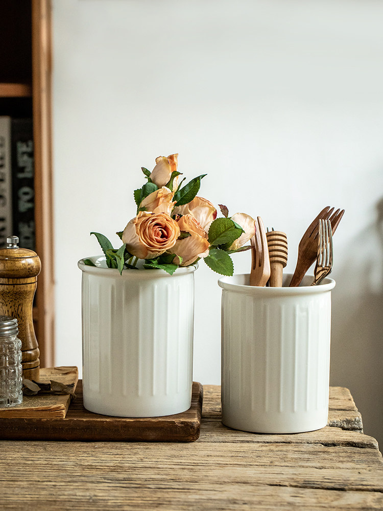 Minimalist Embossed White Cera - Commercial Kitchen Knife Holder 评论和价格