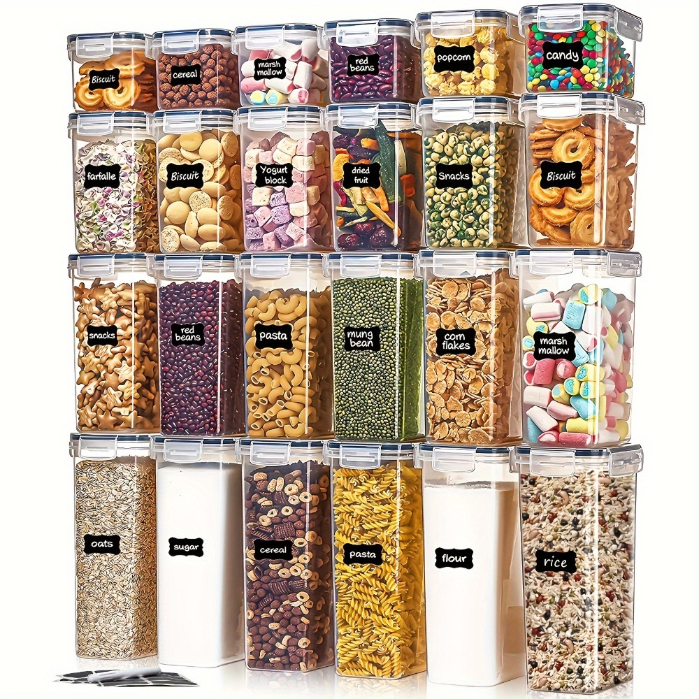 24Pcs Food Storage Containers  - Commercial Kitchen Utensil Organizer 评论和价格