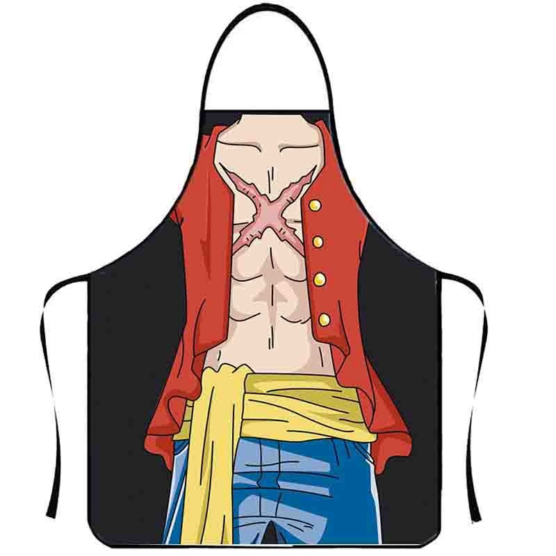 One Pieces Luffy Apron Printed - Commercial Kitchen Set 评论和价格