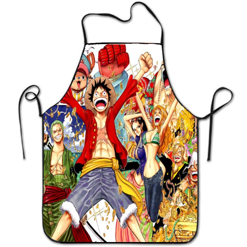 One Pieces Luffy Apron Printed - Commercial Kitchen Set 评论和价格