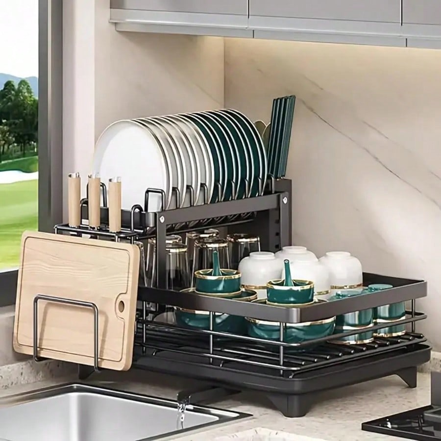 This Double-Layered, Large Met - Commercial Kitchen Knife Holder 评论和价格