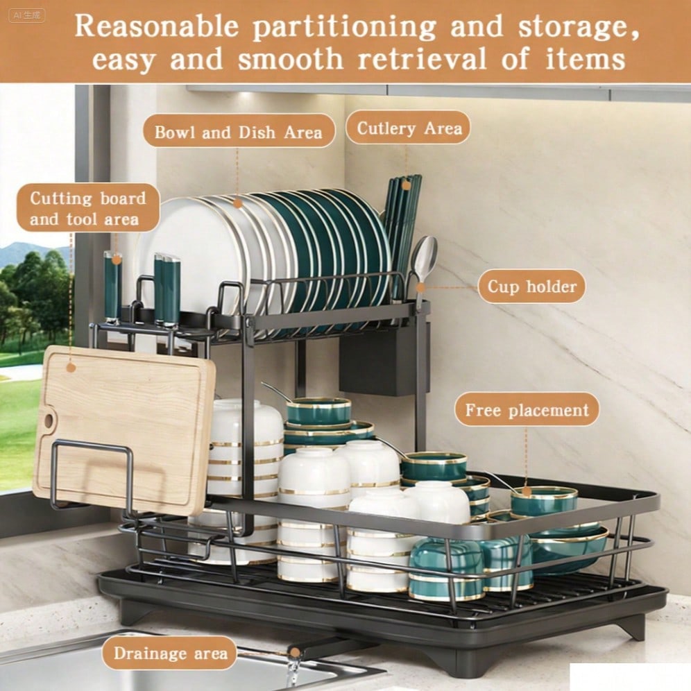 This Double-Layered, Large Met - Commercial Kitchen Knife Holder 评论和价格