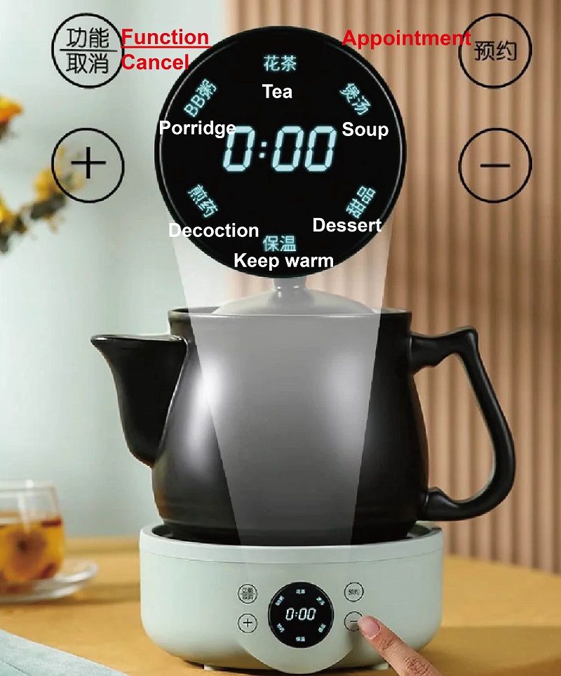 1.8L Electric Stew Pot 9.5h Ap - Soup Kettle Warmer 评论和价格