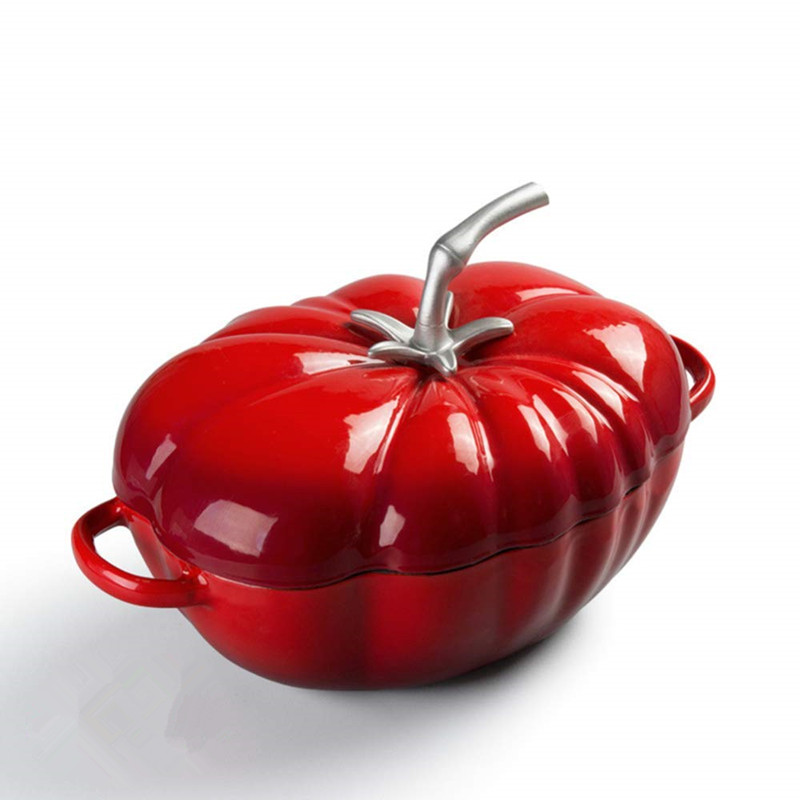 25cm Tomato Enameled Cast Iron - Soup Kettle Warmer 评论和价格