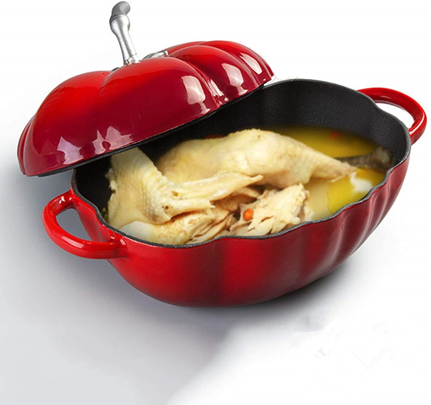 25cm Tomato Enameled Cast Iron - Soup Kettle Warmer 评论和价格