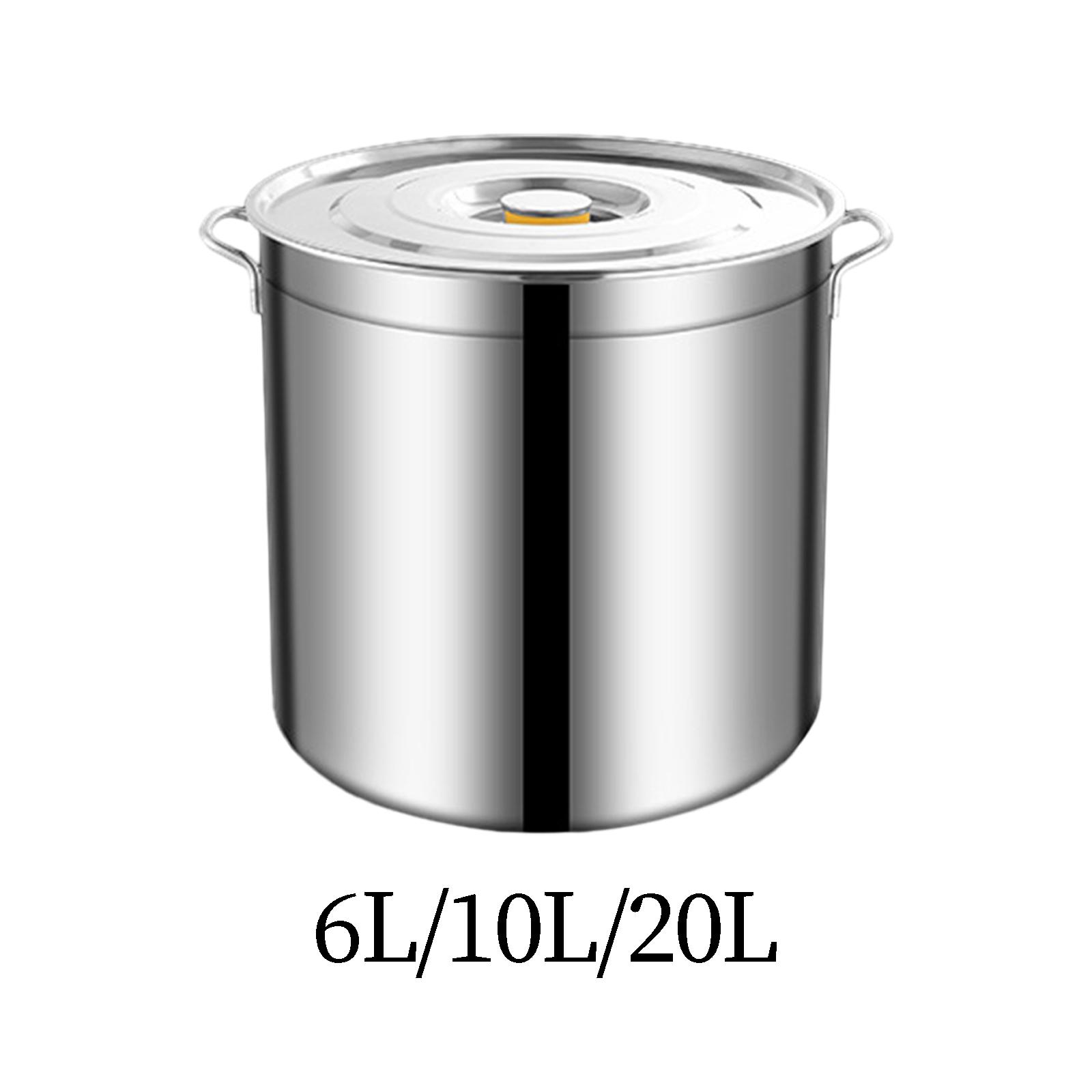 Stainless Steel Stockpot Induc - Soup Kettle Warmer 评论和价格
