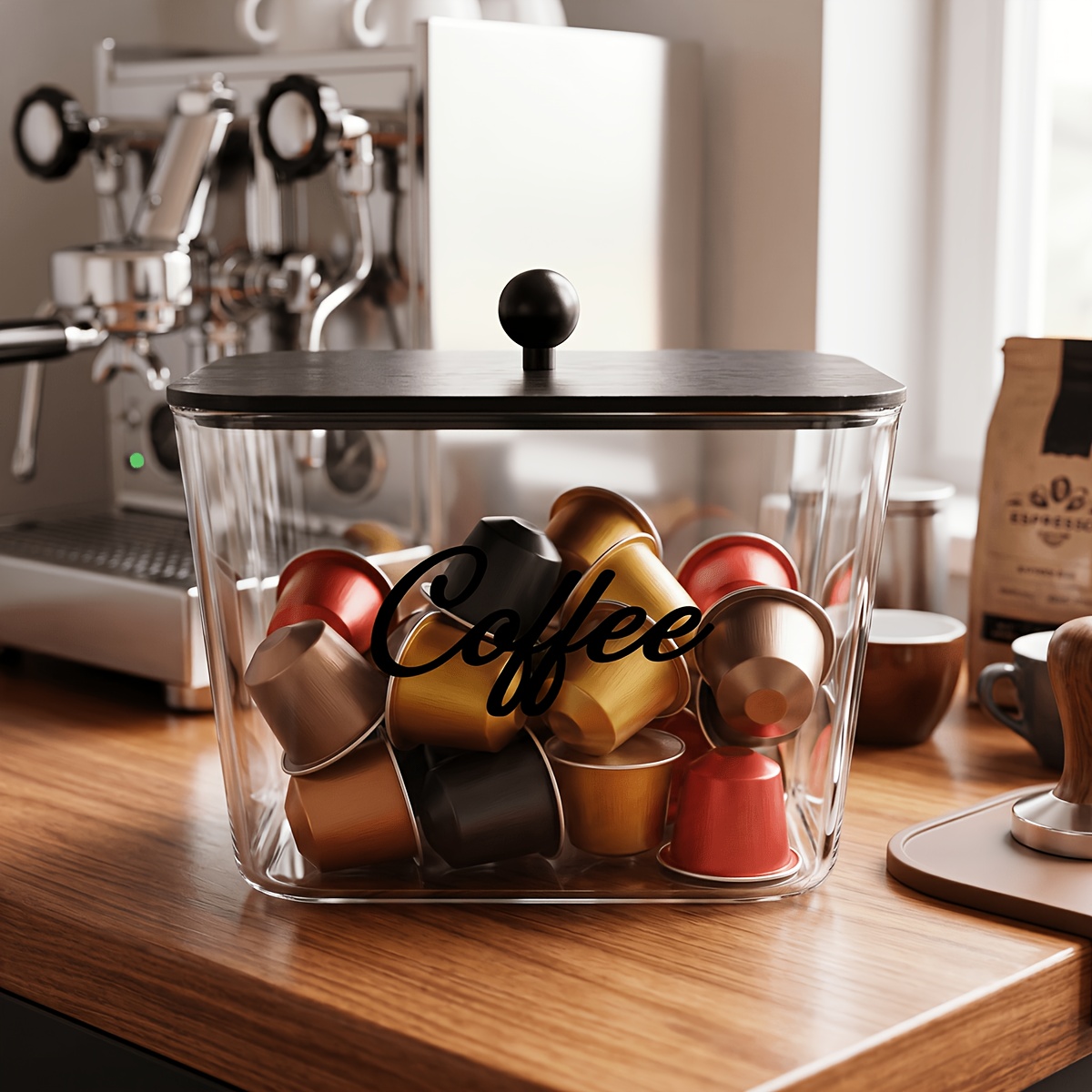 Coffee Pod Holder with Lids Pl - Commercial Kitchen Utensil Organizer 评论和价格