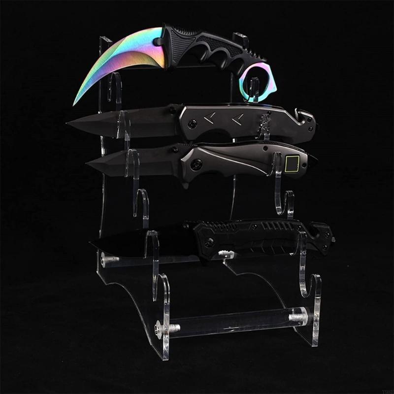Transparent Knife Display Stan - Commercial Kitchen Knife Holder 评论和价格
