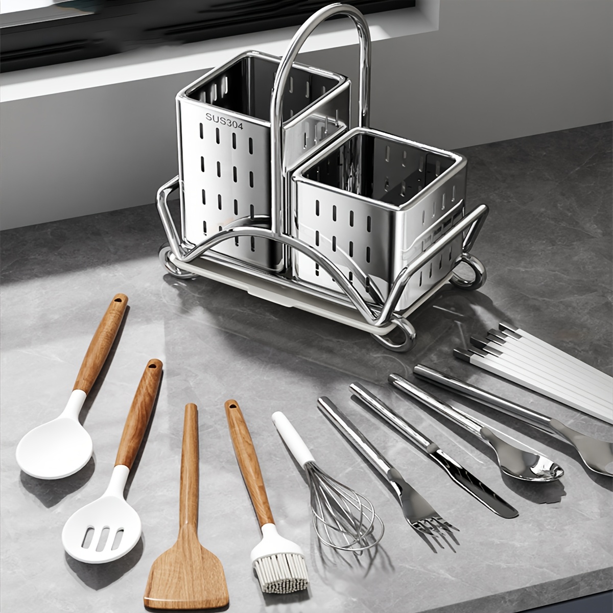 Kitchen Cutlery Organiser, Sta - Commercial Kitchen Knife Holder 评论和价格