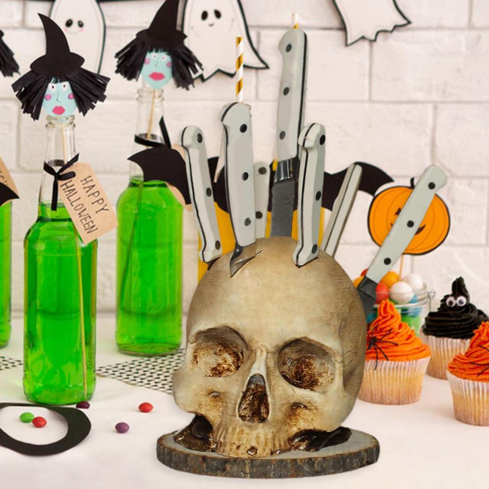 Skull-Shaped Knife Holder with - Commercial Kitchen Knife Holder 评论和价格