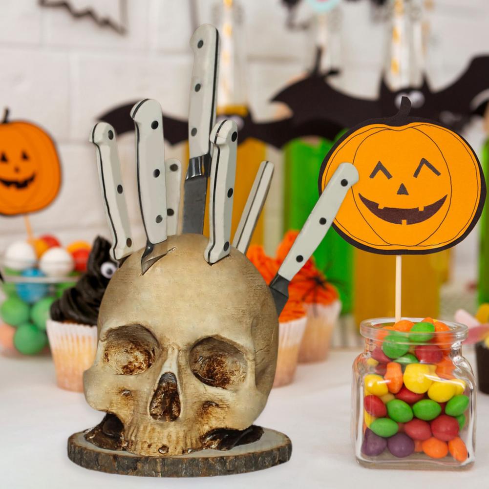 Skull-Shaped Knife Holder with - Commercial Kitchen Knife Holder 评论和价格