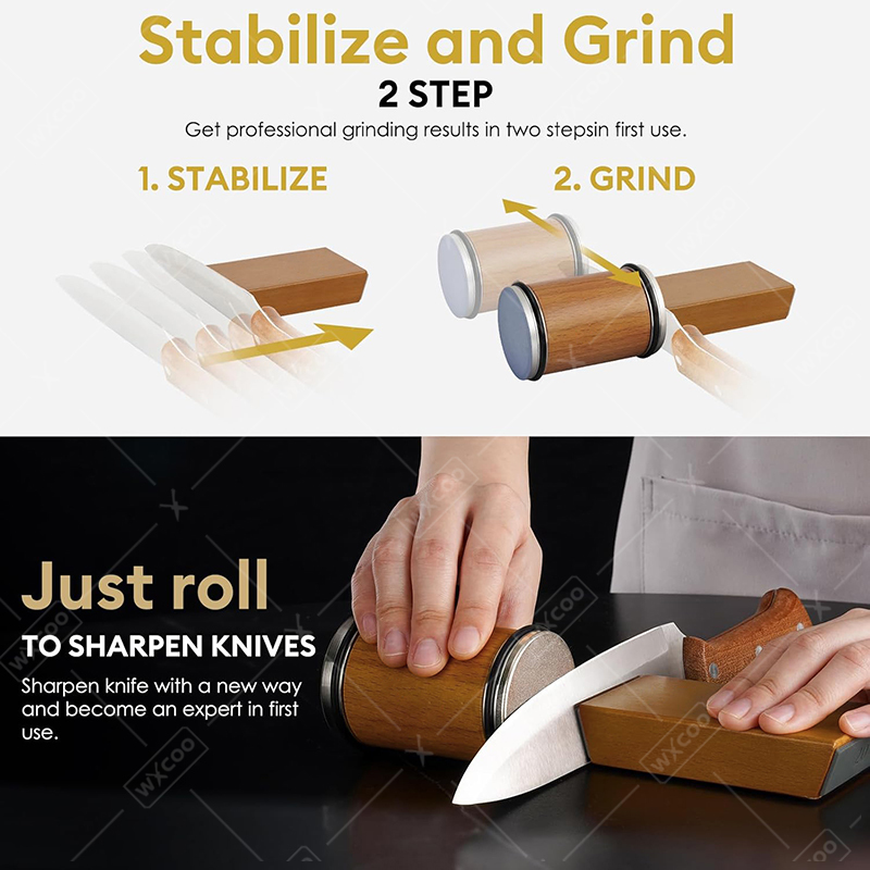 Sharpening Stone Rolling Knife - Commercial Kitchen Knife Holder 评论和价格
