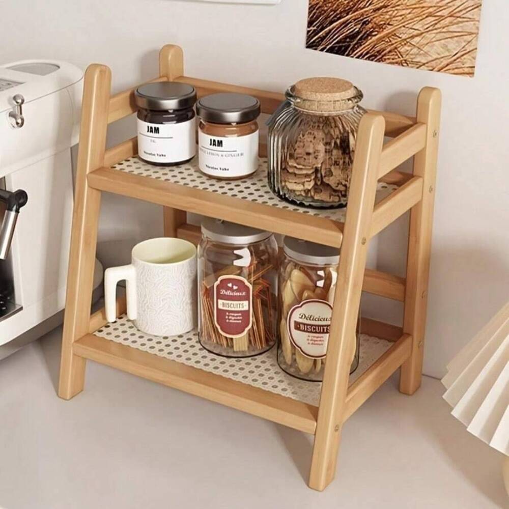 2-Tier Bamboo Countertop Stora - Commercial Kitchen Shed 评论和价格