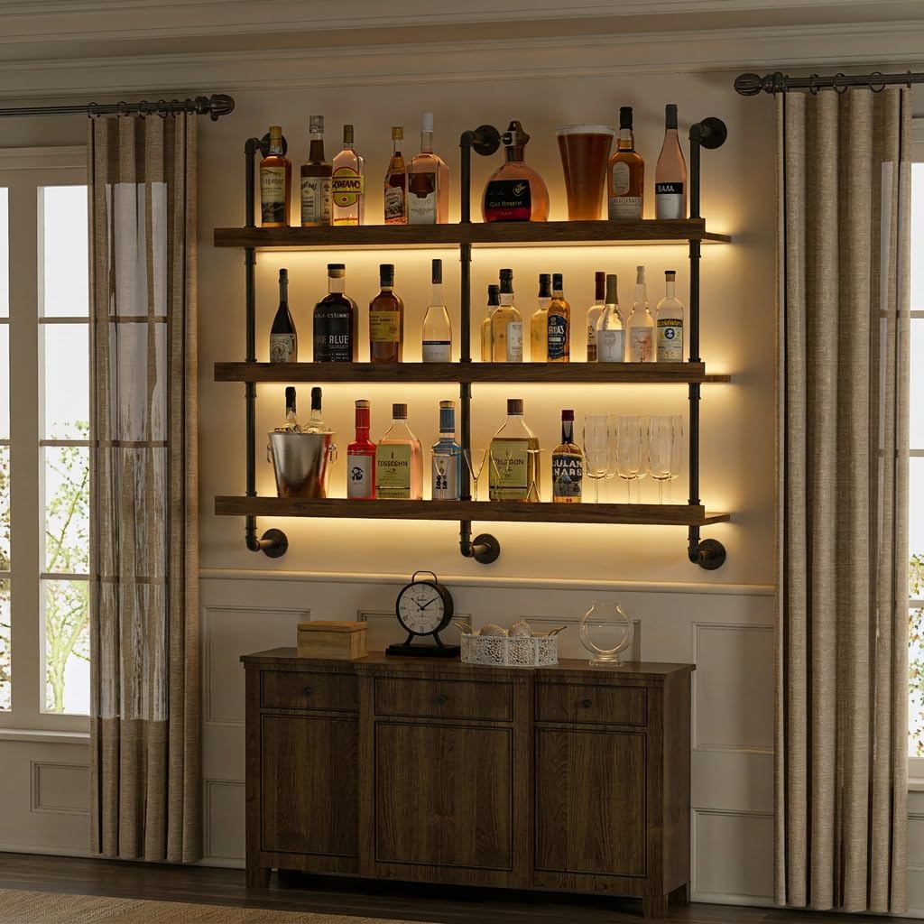 Wall Mounted Wine Rack With LE - Commercial Kitchen Shed 评论和价格