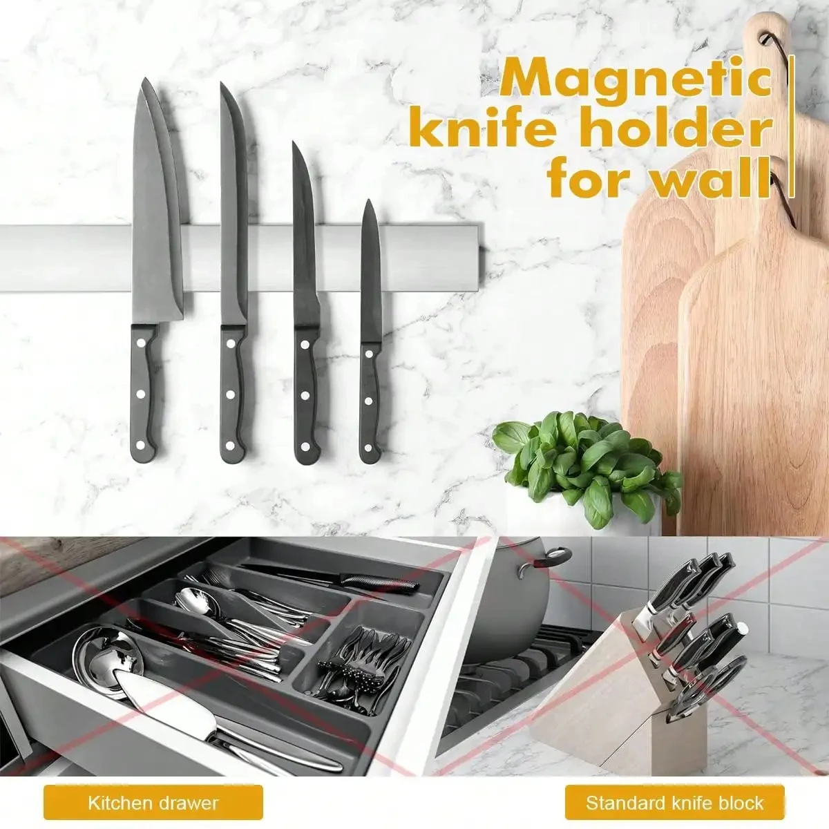 Leeseph Magnetic Knife Holder  - Commercial Kitchen Knife Holder 评论和价格