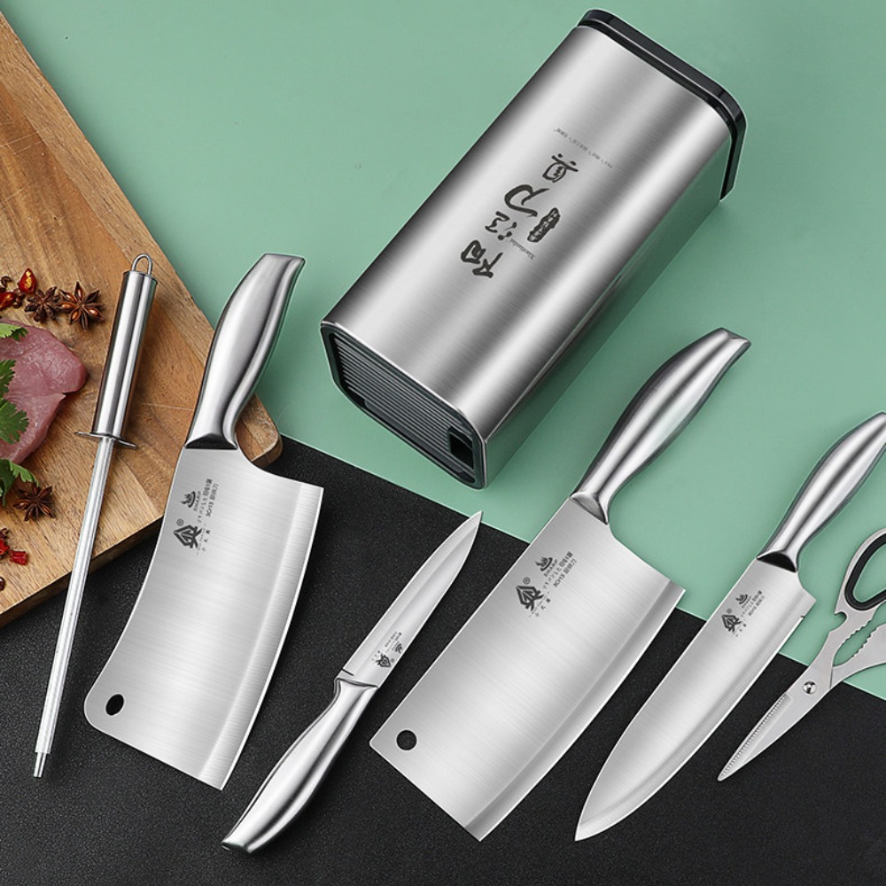Kitchen Knives 1,7pcs Premium  - Commercial Kitchen Knife Holder 评论和价格