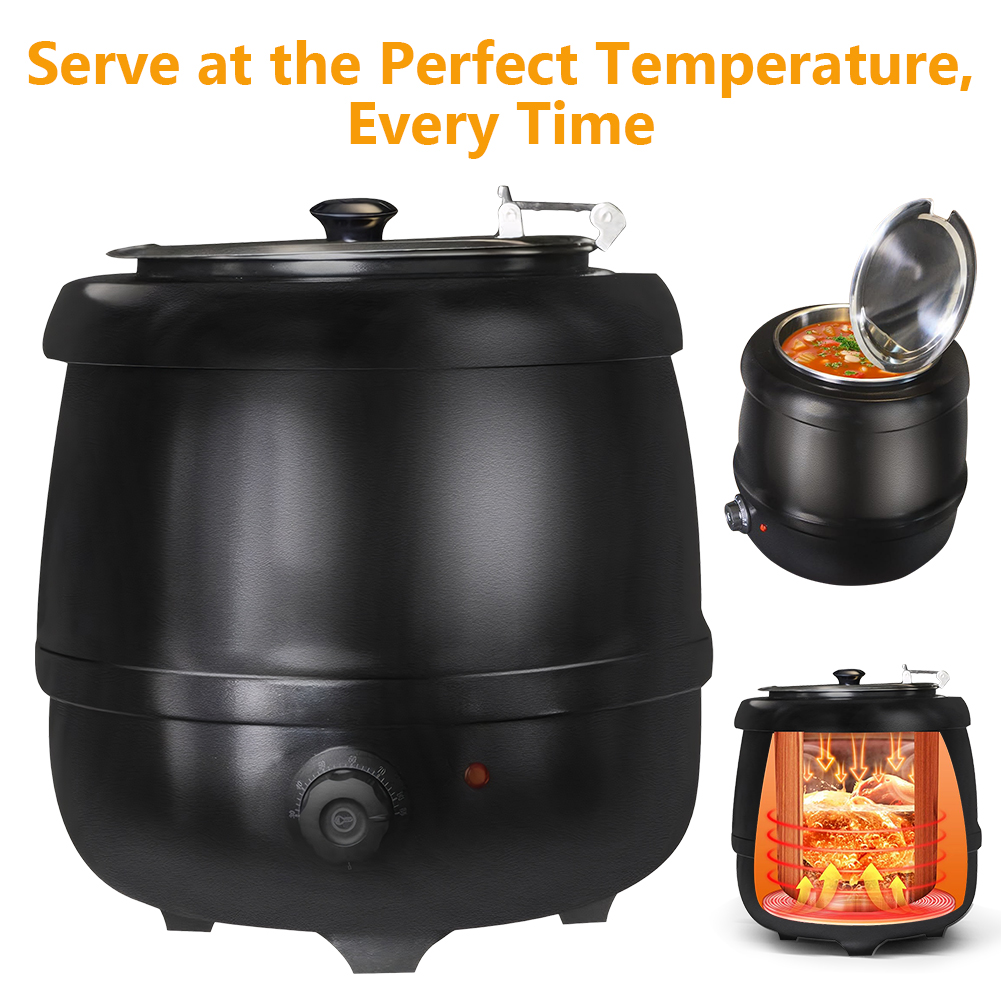 10L Soup Kettle with Lid Hinge - Soup Kettle Warmer 评论和价格